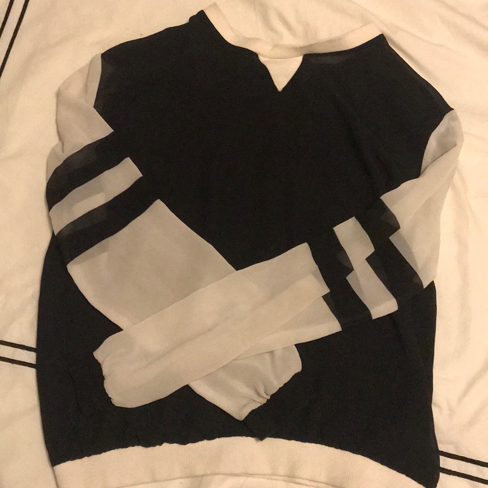 Chiffon jersey blouse